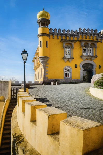 Sintra Portugal Febrero 2019 Vista Exterior Del Palacio Pena Famoso — Foto de Stock