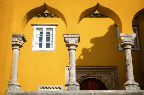 Sintra Portugal Fevereiro 2019 Vista Exterior Palácio Pena Famoso Castelo — Fotografia de Stock