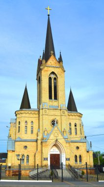 Lutsk Lutheran Kilisesi. Ukrayna manzaraları.