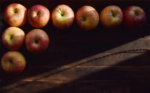 Autumn Still Life Ripe Apples — Stock Photo, Image