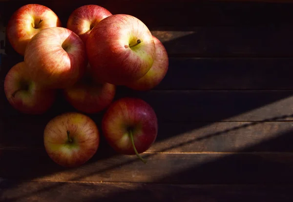 Autumn Still Life Ripe Apples — Stock Photo, Image