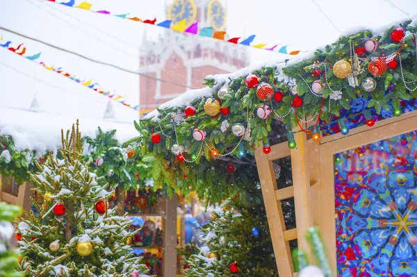 Christmas Trees Square — Stock Photo, Image