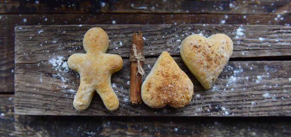 Biscotti Diverse Forme Cosparsi Sabbia — Foto Stock