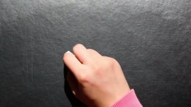 El yazma ampul ile tebeşir yazı tahtası üzerinde fikir, beyin fırtınası ya da ekoloji kavramı kullanılabilir