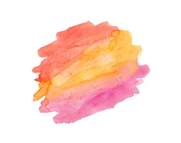 Abstract Pink Orange Watercolor Painting Background Isolated White — Stock Photo, Image