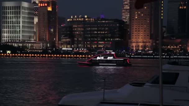 Waitan embankment of Shanghai — Stock Video