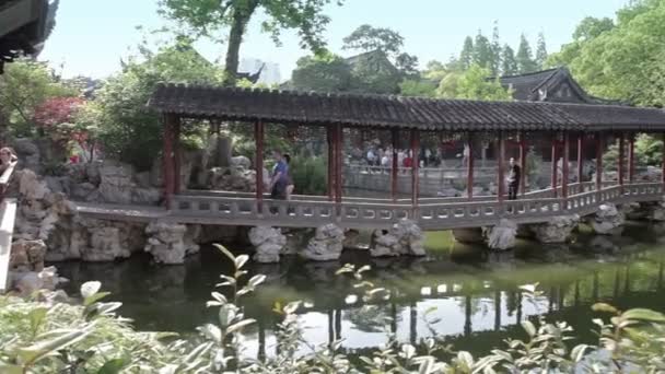 Yuyuan Shangchang historických architetrical — Stock video