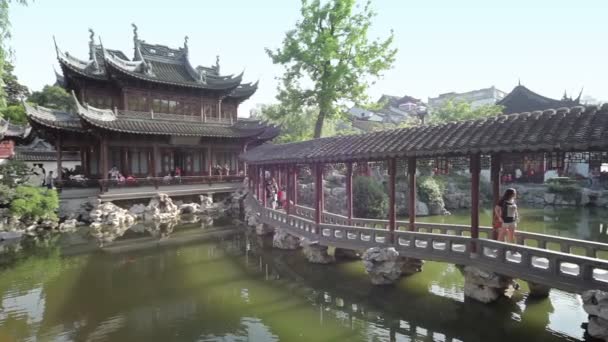 Yuyuan Shangchang historyczne architetrical — Wideo stockowe