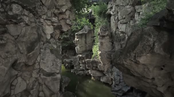 Yuyuan Shangchang arquitetura histórica — Vídeo de Stock