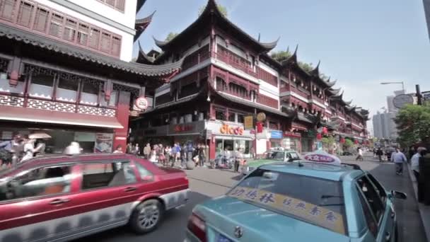 Yuyuan Shangchang historyczne architetrical — Wideo stockowe
