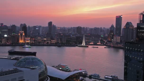 शंघाई के वेटन तटबंध — स्टॉक वीडियो