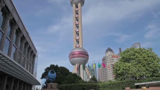 Waitan banvallen av Shanghai — Stockvideo