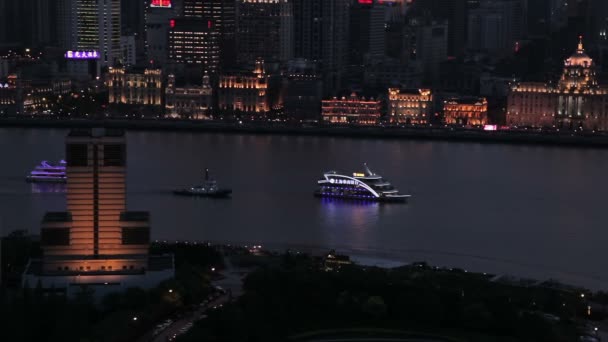 Waitan embankment of Shanghai — Stock Video