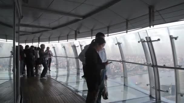 Shanghai Kína Shanghai Kelet Pearl Tower Belső 2013 Április Május — Stock videók