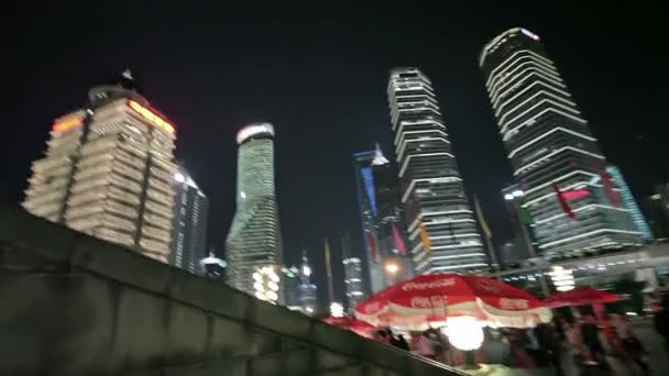 Waitan banvallen av Shanghai — Stockvideo