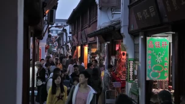 Qibao Cidade Antiga — Vídeo de Stock