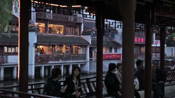 Qibao Ancient City — Wideo stockowe