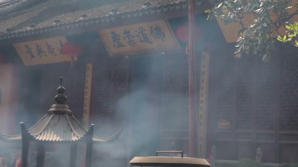 Jade-Buddha-Tempel Shanghai — Stockvideo