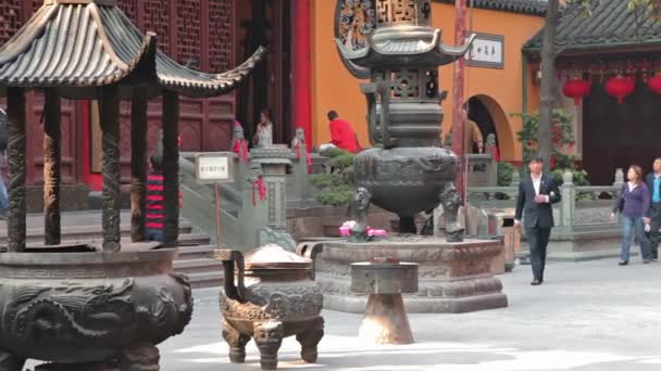 Templo de Buda de Jade Shanghai — Vídeo de stock