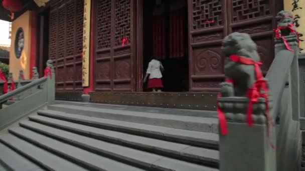 Jade-Buddha-Tempel Shanghai — Stockvideo