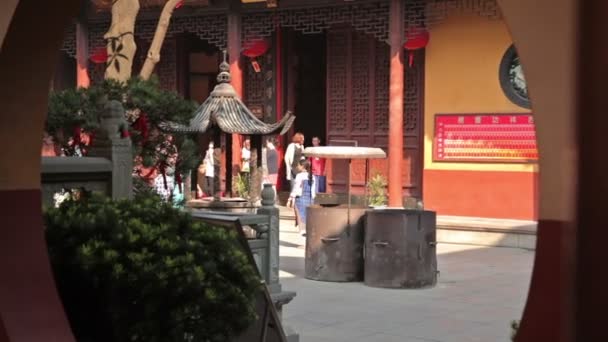 Jade Buddha Temple Shanghai — Stockvideo