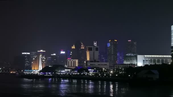 Waitan embankment of Shanghai — Stock Video