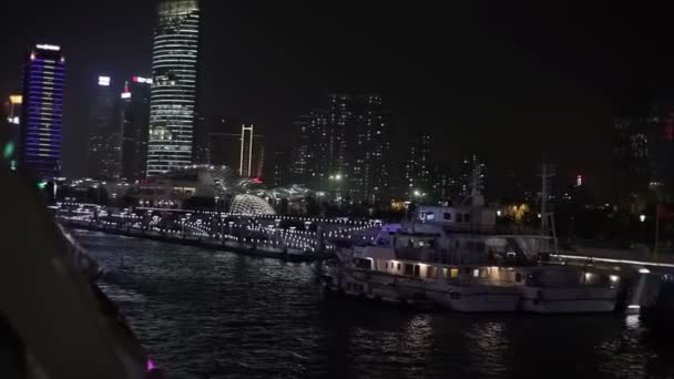 Waitan embankment of Shanghai — Stock Video