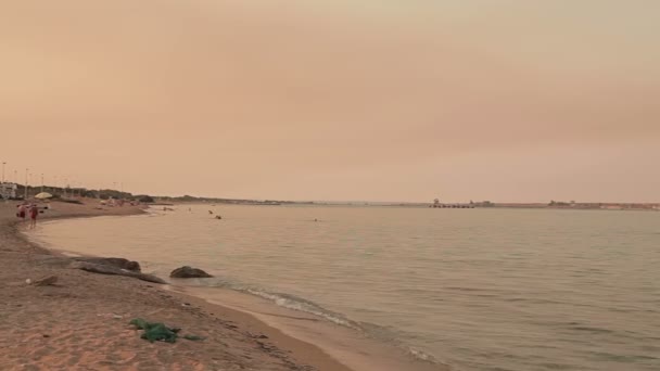 Siracusa playa norte — Vídeo de stock