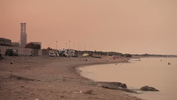 Siracusa playa norte — Vídeo de stock