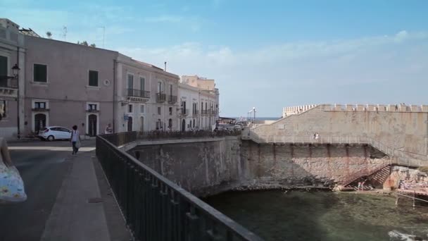 Siracusa, la ciudad vieja — Vídeos de Stock