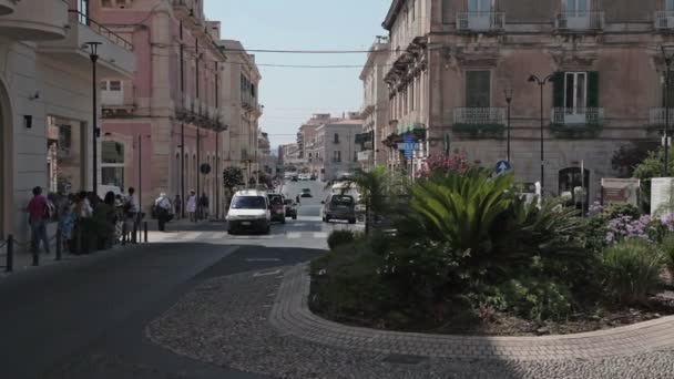 Сиракузы, старый город — стоковое видео