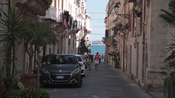 Siracusa, a cidade velha — Vídeo de Stock