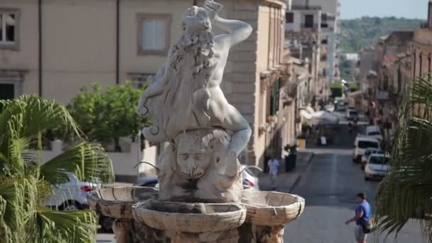 Middeleeuwse stad Noto eiland Sicilië — Stockvideo