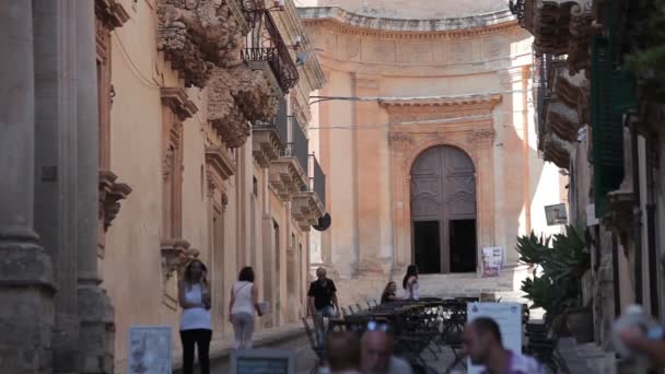 Ciudad medieval Noto — Vídeo de stock