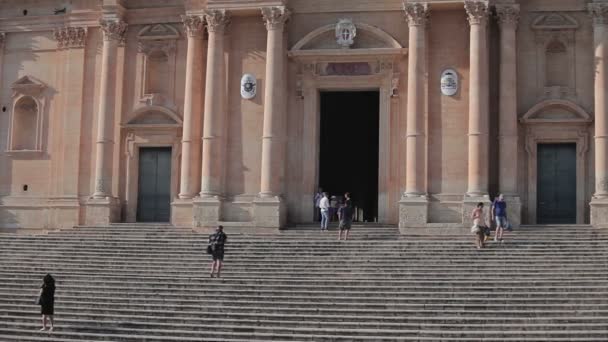 Mittelalterliche Stadt noto Insel Sizilien — Stockvideo