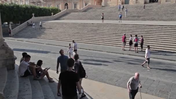 Ciudad medieval Noto isla de Sicilia — Vídeo de stock