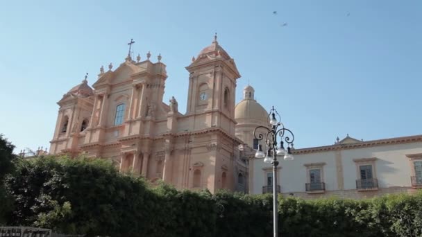 Ciudad medieval Noto isla de Sicilia — Vídeos de Stock