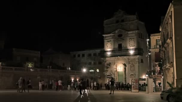 Siracusa, a cidade velha, Sicília — Vídeo de Stock