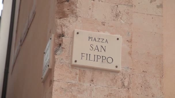Syracuse, the old city, Sicily — Stock Video