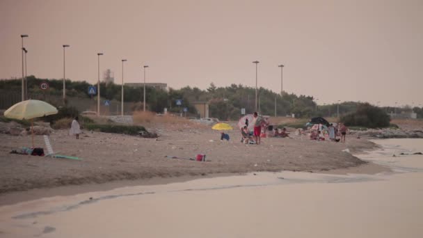 Syrakuzy północ plaża — Wideo stockowe
