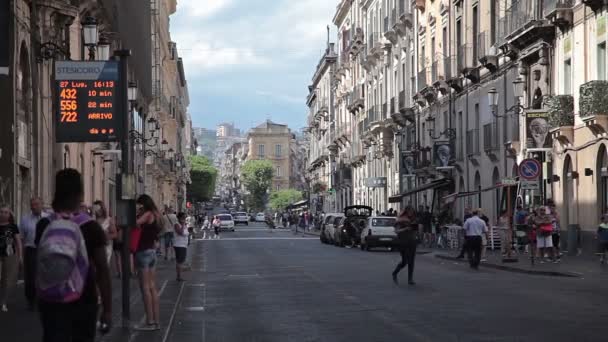 Catania 27 juli 17 eiland Sicilië, Italië — Stockvideo