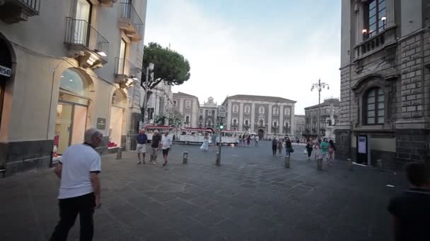 Catania 27 juli 17 sicilia island, italien — Stockvideo