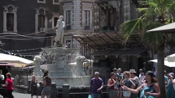Catania 27 juli 17 eiland Sicilië, Italië — Stockvideo
