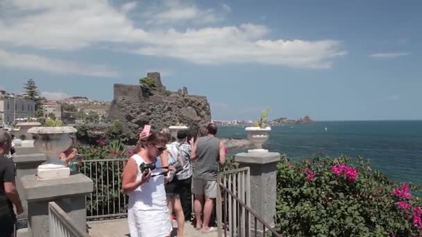 Катанія 27 липня - острів Сицилія (Італія). — стокове відео