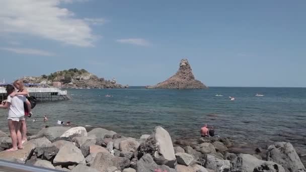 Catania 27 julho 17 Sicilia ilha, Itália — Vídeo de Stock