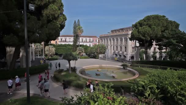 Catania 27 Temmuz Sicilya Adası, İtalya — Stok video