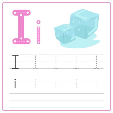 Alfabe yazma kartı - ben