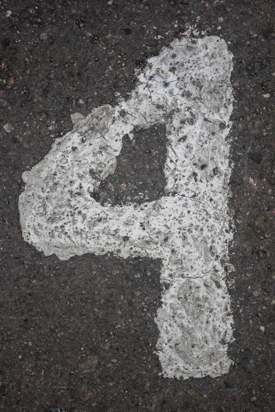 Peinture figurative sur asphalte 4 — Photo