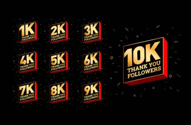 Thank you Followers Icons (vectors)