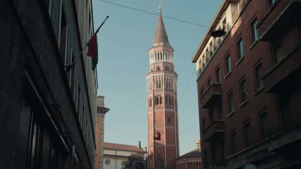 San Gottardo in Corte or San Gottardo Palazzo is Church Milan, Northern Italy — 图库视频影像